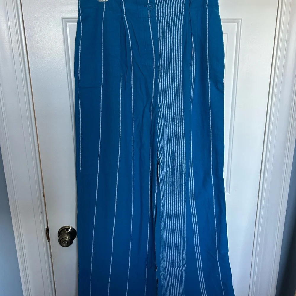 Free People Striped Blue and White Ensemble - Picture 2 of 7